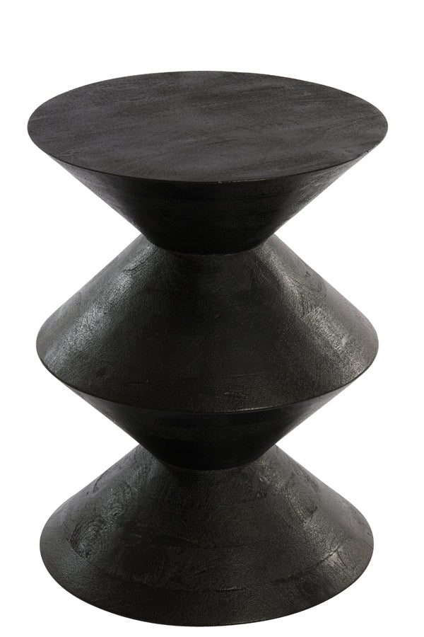 Light &amp; Living - Table d'appoint 'Larus' (Taille L, Bois de manguier, Noir mat)