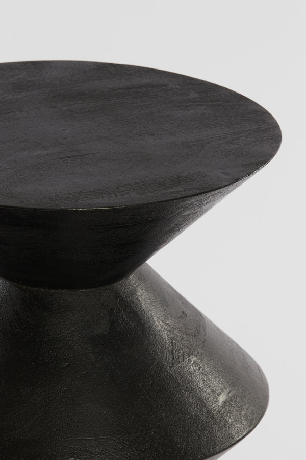 Light &amp; Living - Table d'appoint 'Larus' (Taille L, Bois de manguier, Noir mat)