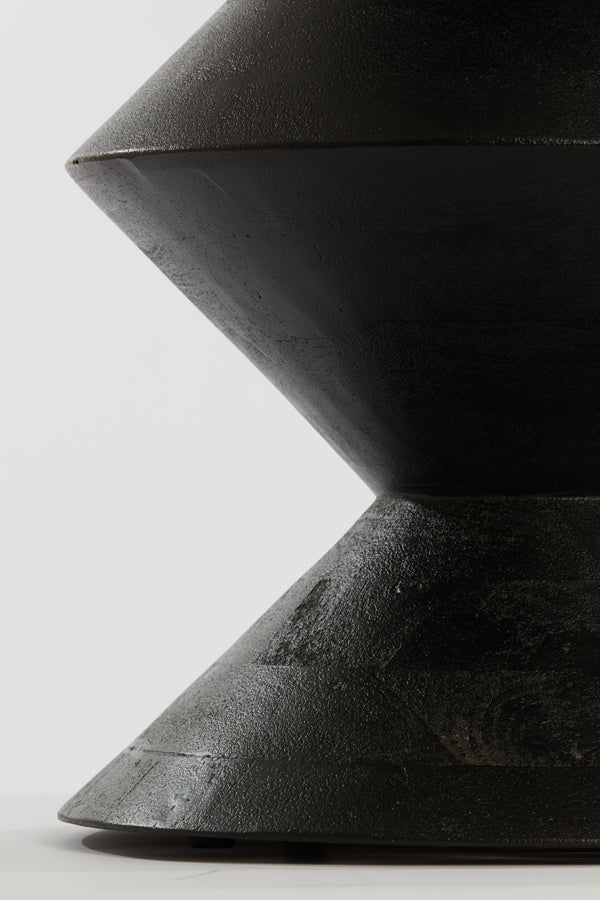 Light &amp; Living - Table d'appoint 'Larus' (Taille L, Bois de manguier, Noir mat)