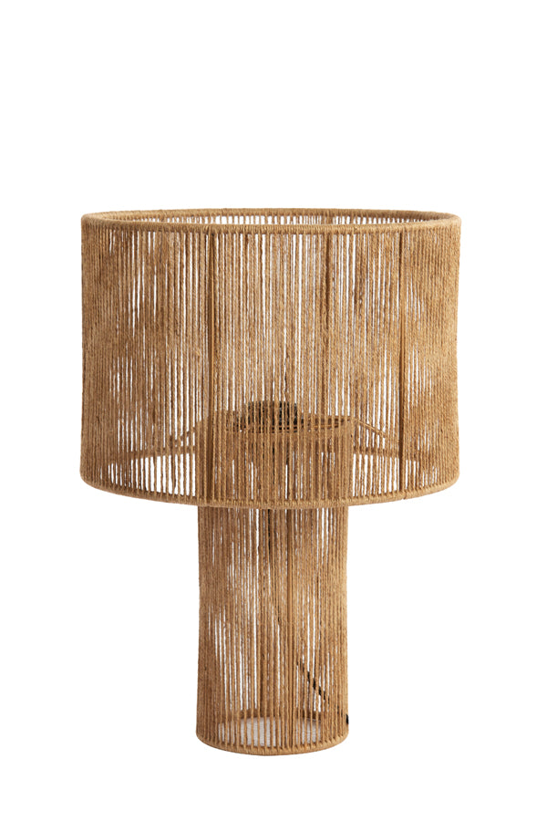 Light &amp; Living - Lampe de table 'Lavatera' (Taille M, Jute, Naturel)