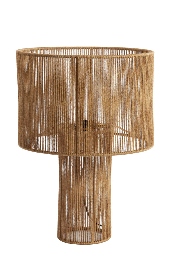 Light &amp; Living - Lampe de table 'Lavatera' (Taille L, Jute, Naturel)