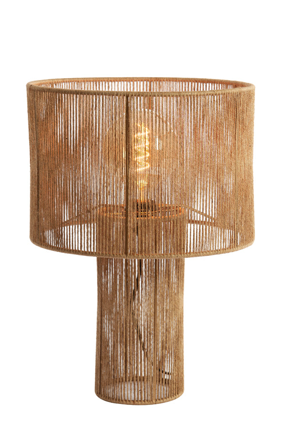 Light &amp; Living - Lampe de table 'Lavatera' (Taille L, Jute, Naturel)