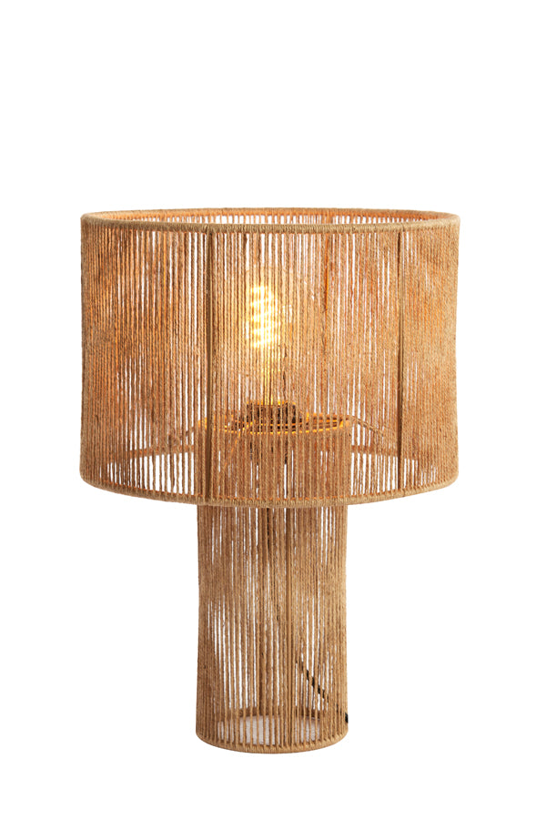 Light &amp; Living - Lampe de table 'Lavatera' (Taille M, Jute, Naturel)