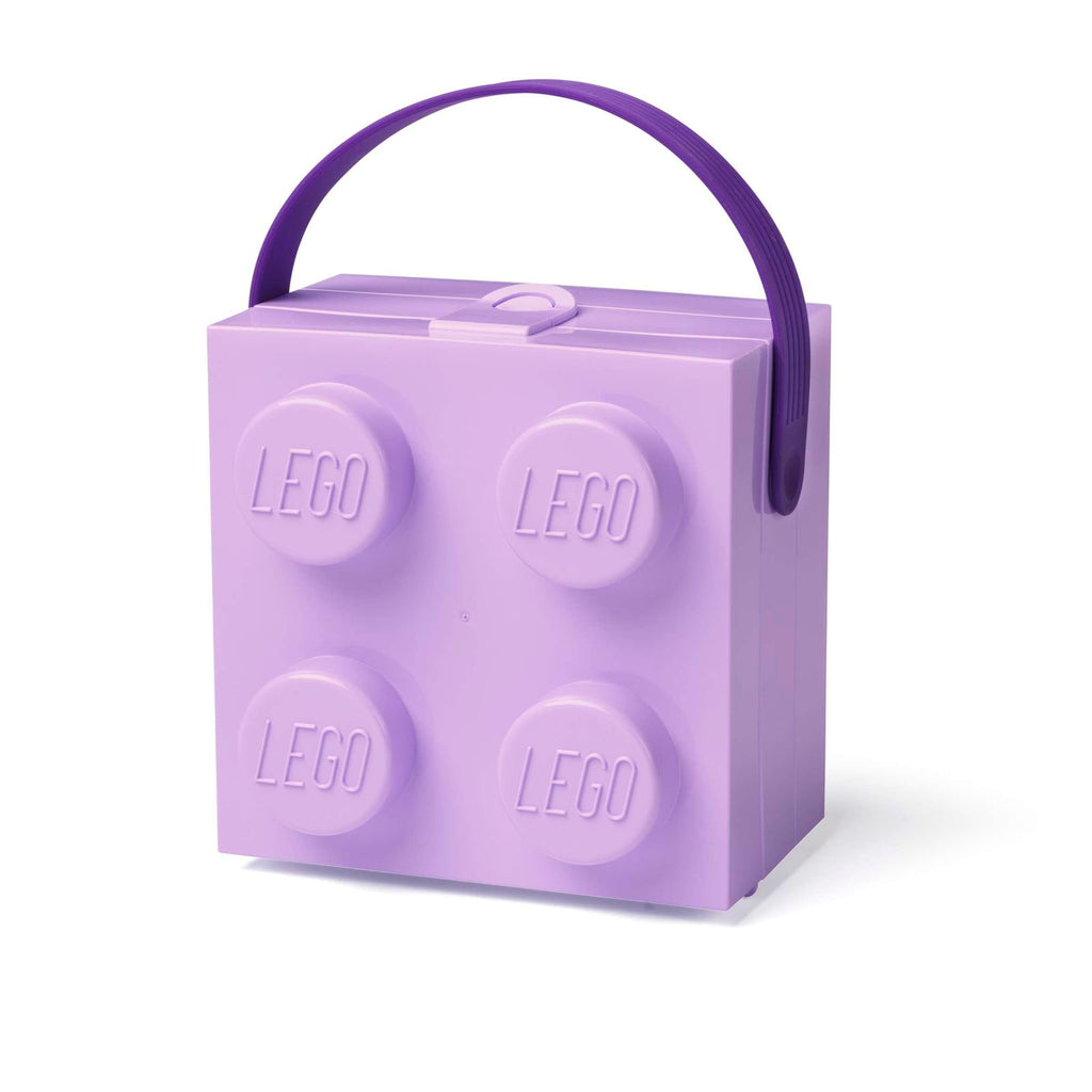 Lego - Lunchbox 'Brick 4' (Mit Griff, Lila)