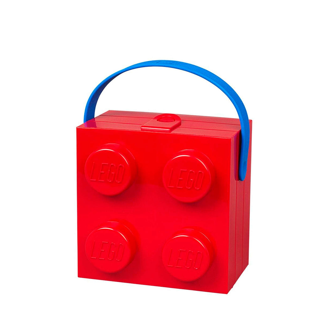 Lego - Lunchbox 'Brick 4' (Met handvat, Rood)