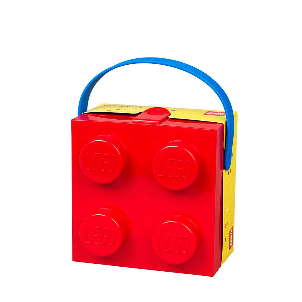 Lego - Lunchbox 'Brick 4' (Met handvat, Rood)