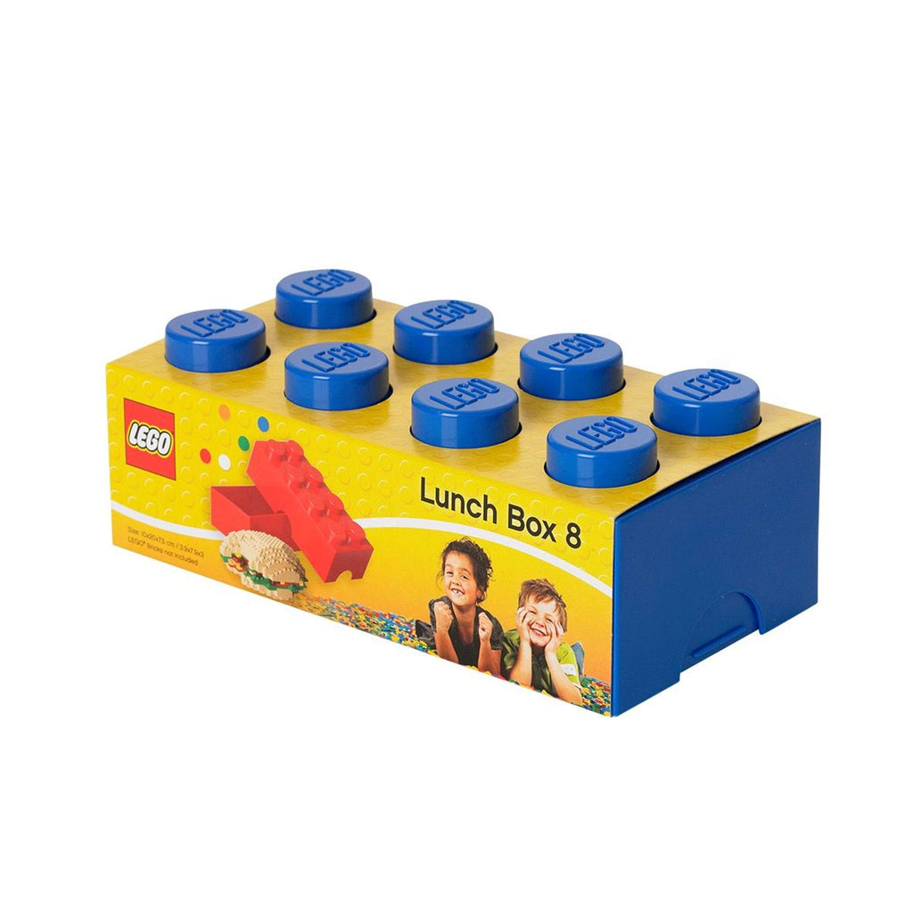 Lego - Lunchbox 'Brick 8' (Blauw)