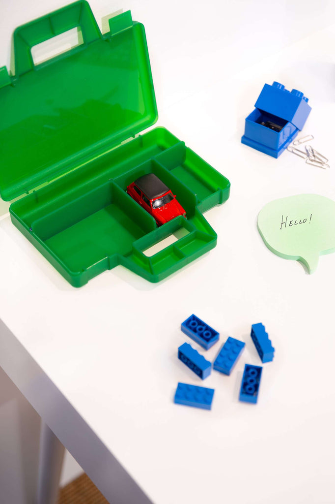 Lego - Opbergbox 'Mini Brick 4' (Donkerblauw)