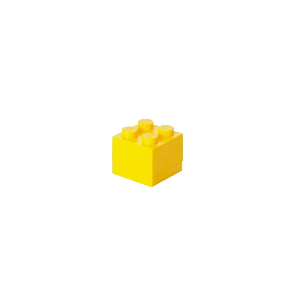 Lego - Opbergbox 'Mini Brick 4' (Geel)