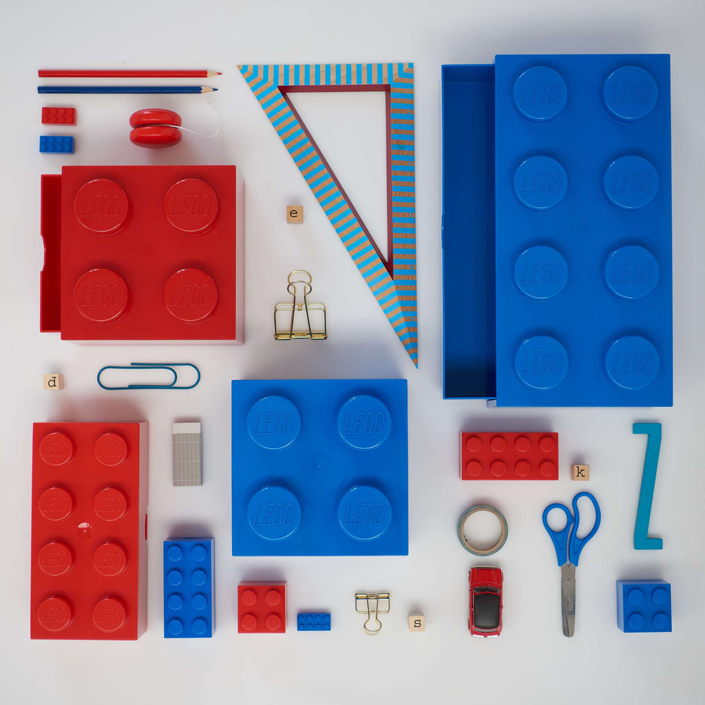 Lego - Opbergbox 'Mini Brick 8' (Rood)