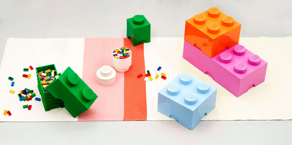 Lego - Opbergbox 'Brick 1' (Vierkant, Groen)