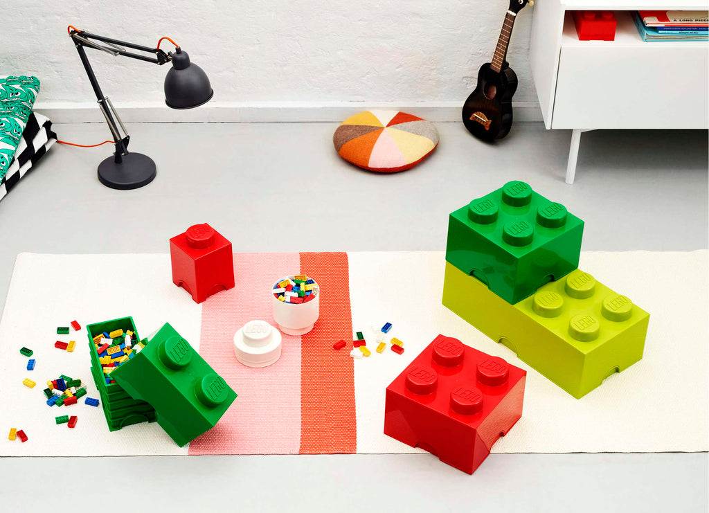 Lego - Opbergbox 'Brick 1' (Rond, Wit)