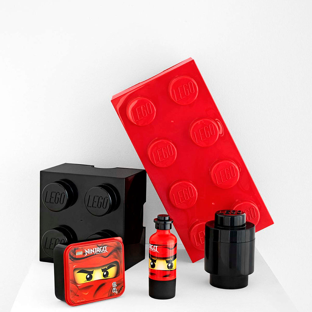 Lego - Opbergbox 'Brick 1' (Rond, Zwart)