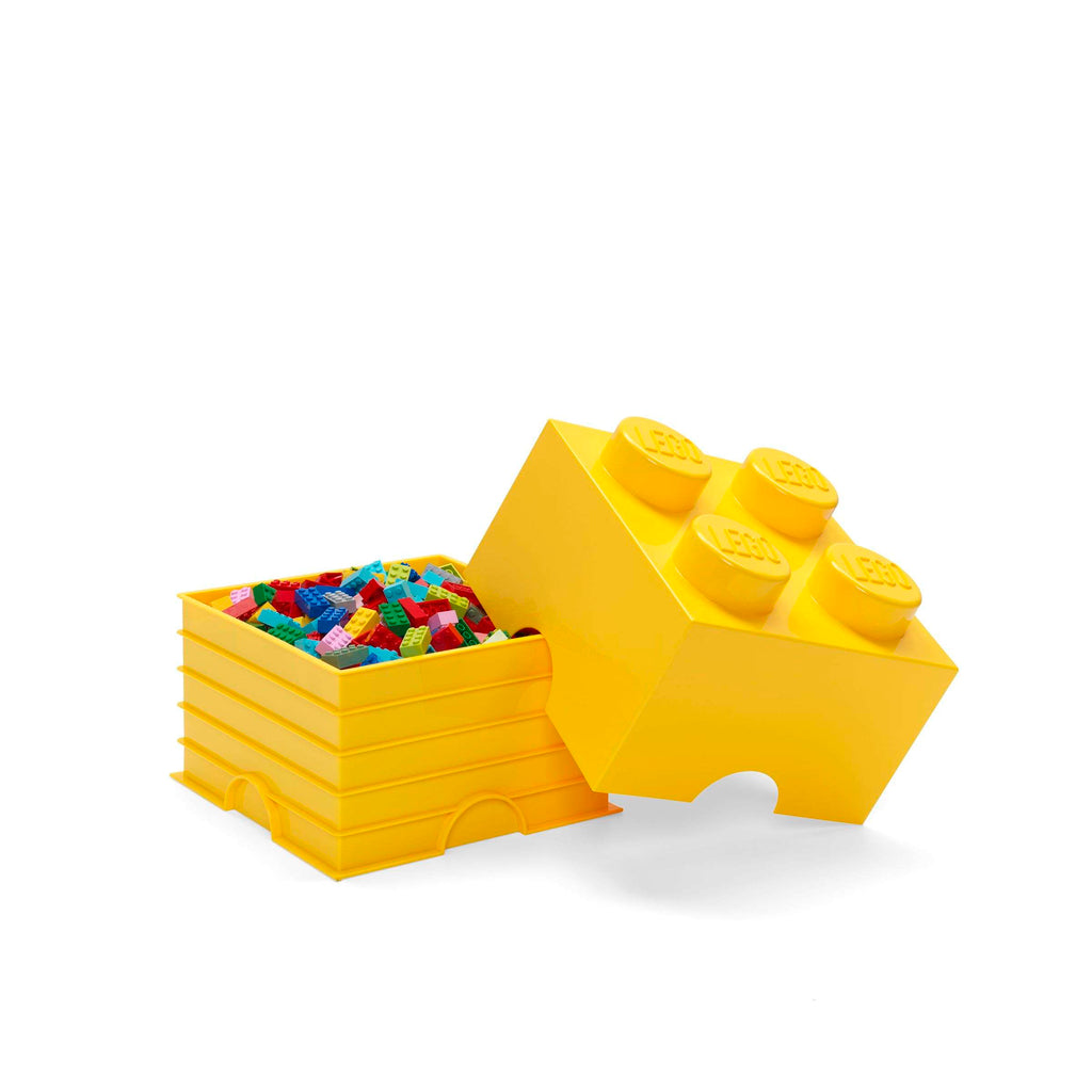 Lego - Opbergbox 'Brick 4' (Geel)