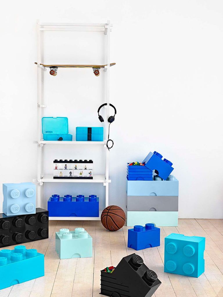 Lego - Opbergbox 'Brick 4' (Blauw)