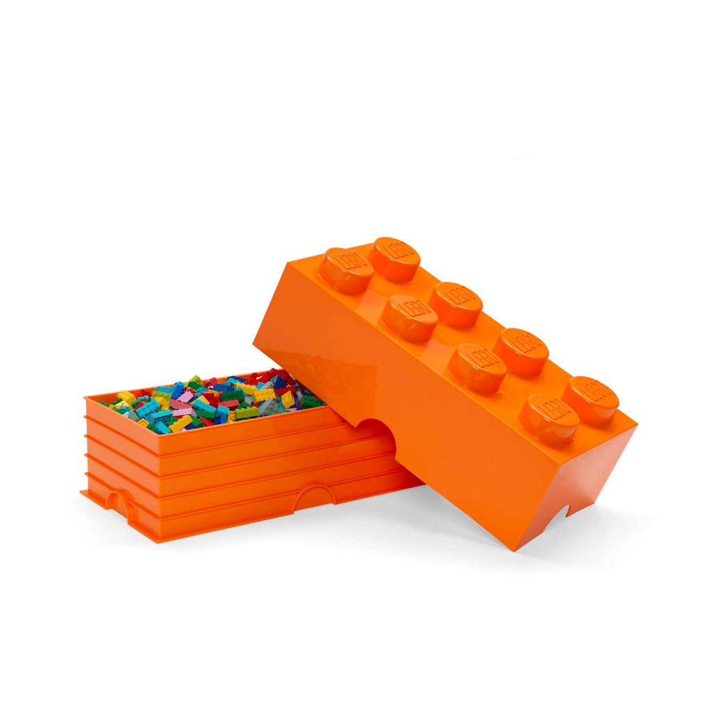 Lego - Opbergbox 'Brick 8' (Oranje)