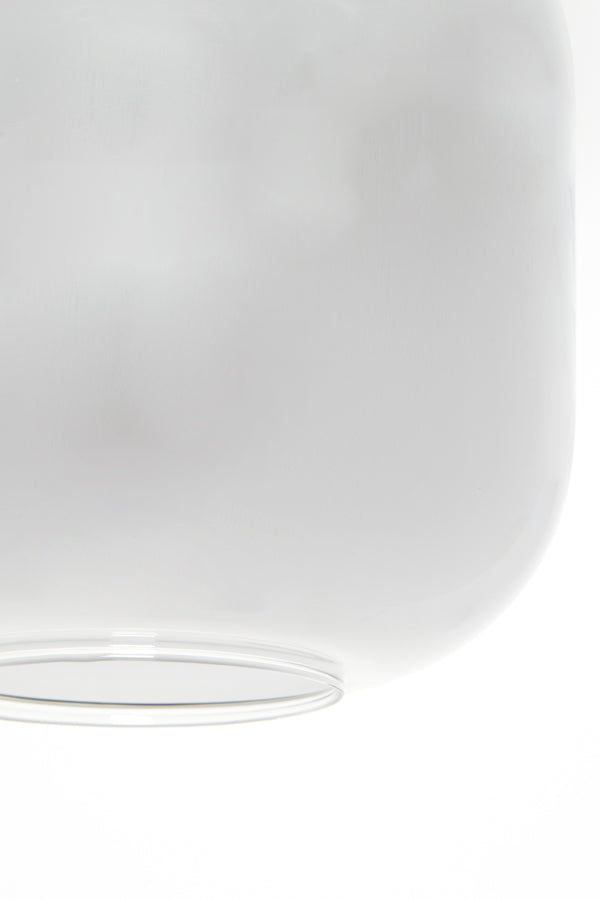 Light &amp; Living - Lampe suspendue 'Lekar' (5 pièces, verre fumé, Noir)