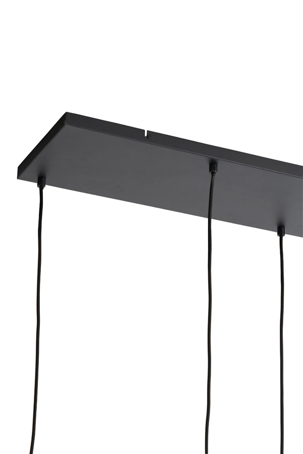 Light &amp; Living - Lampe suspendue 'Lekar' (5 pièces, verre fumé, Noir)