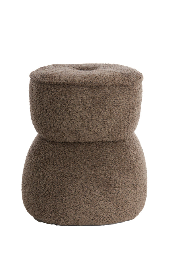 Light &amp; Living - Pouf 'Leyla' (Marron)