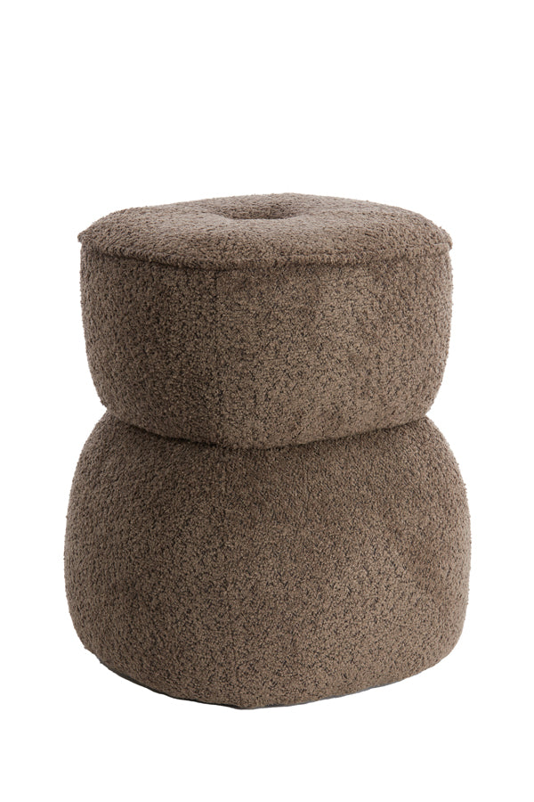 Light &amp; Living - Pouf 'Leyla' (Marron)