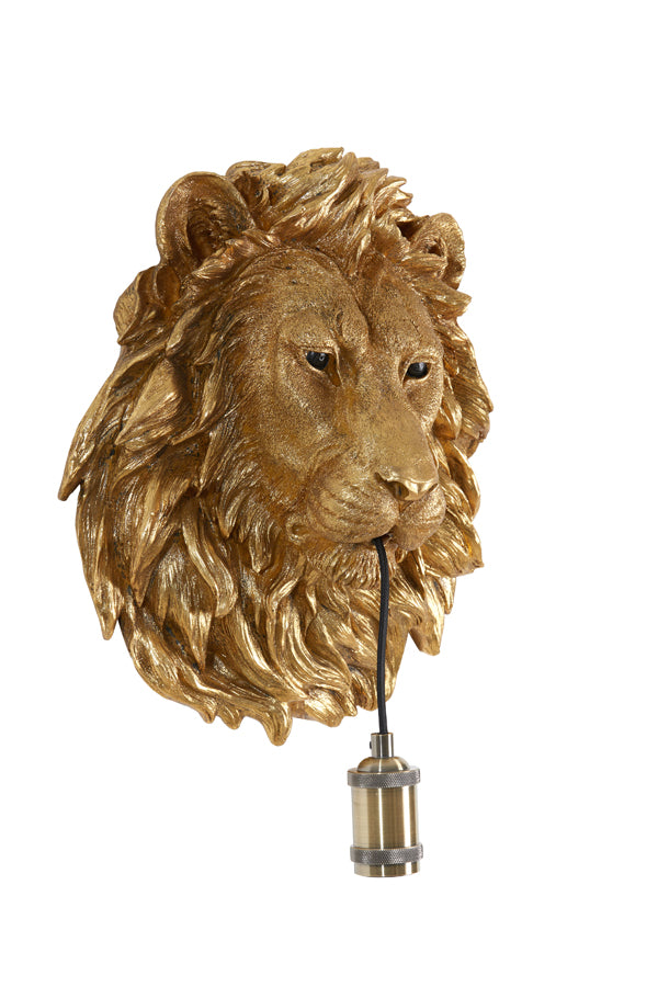 Light &amp; Living - Applique 'Lion' (Bronze Antique)