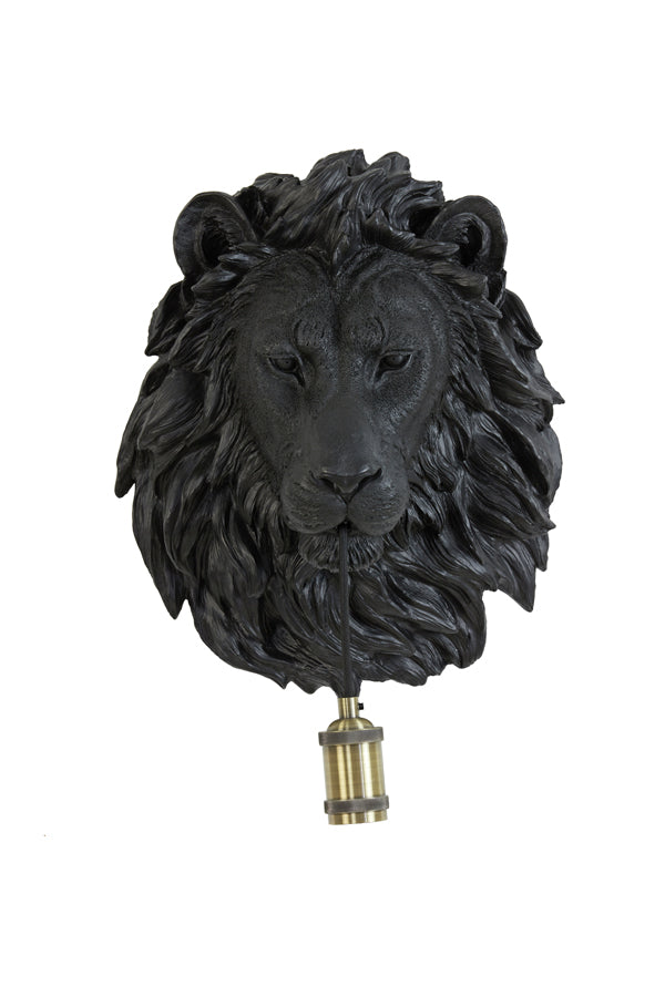 Light &amp; Living - Applique 'Lion' (Noir mat)