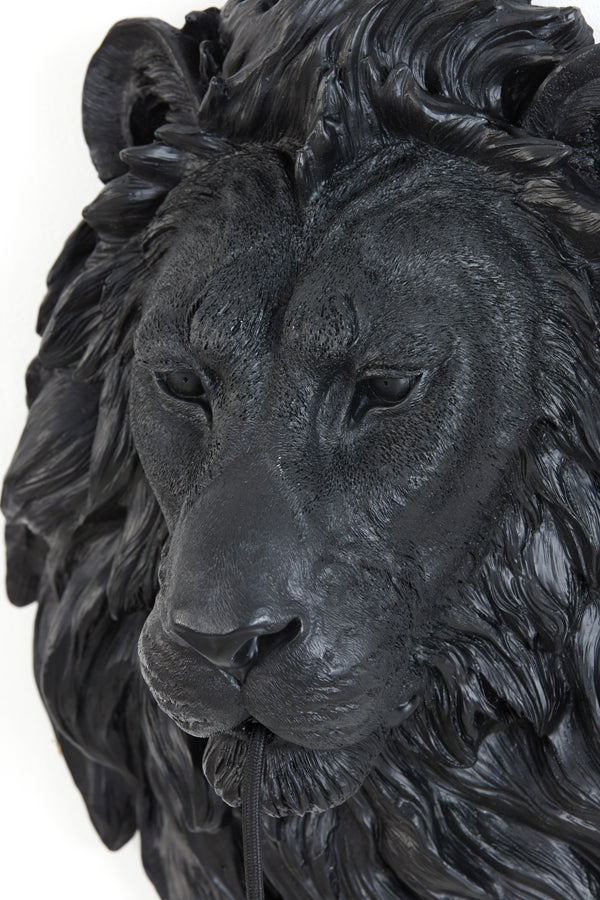 Light & Living - Wandlamp 'Lion' (Matzwart)