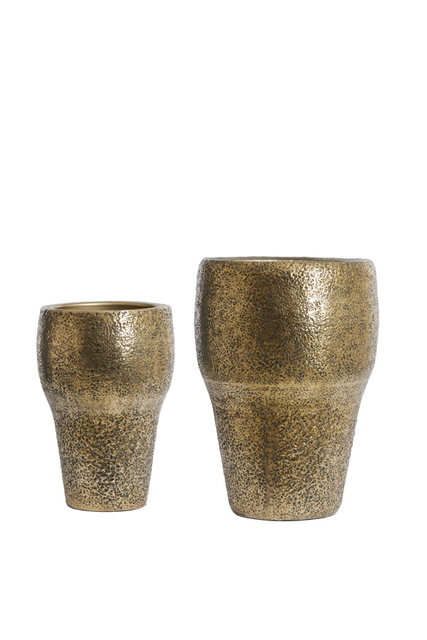 Light &amp; Living - Pots décoratifs 'Lioux' (Lot de 2, M, Bronze Antique)