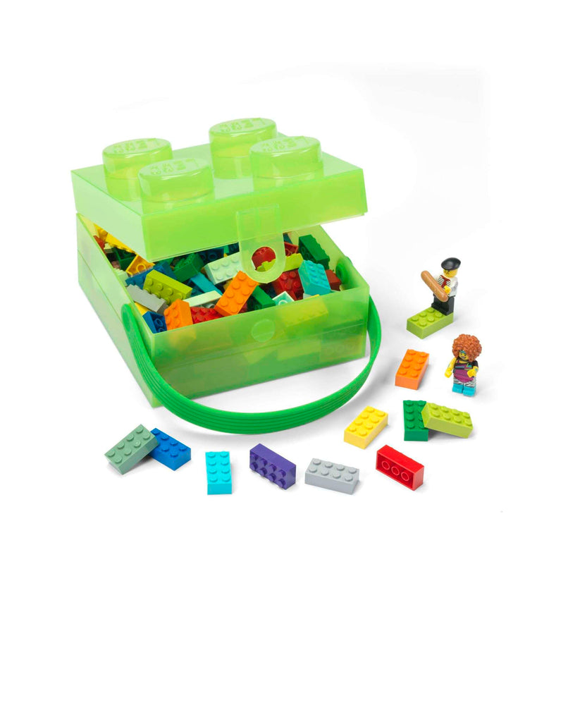 Lego - Lunchbox 'Brick 4' (Met handvat, Groen)