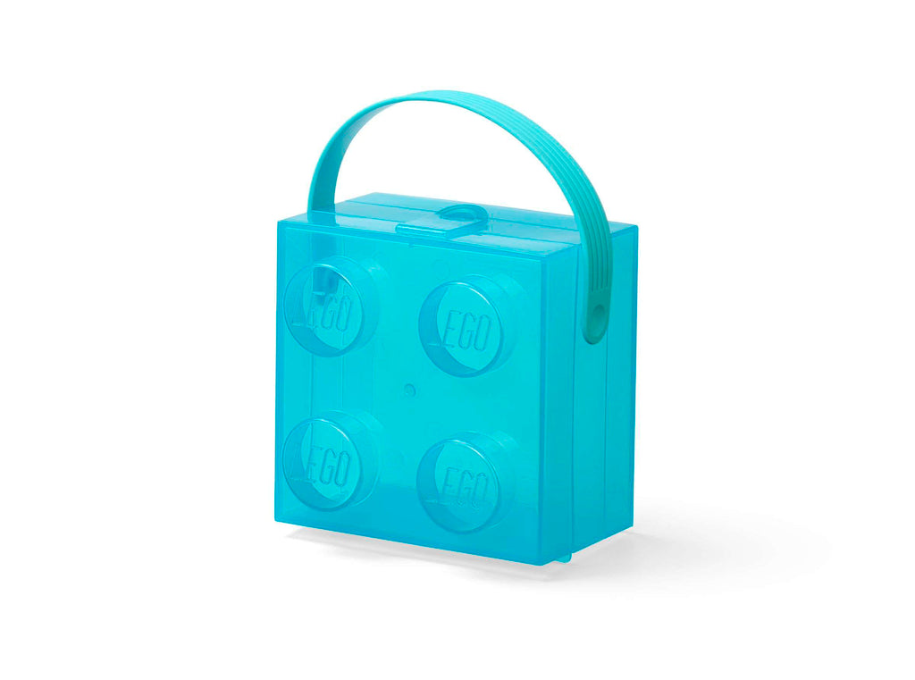 Lego - Lunchbox 'Brick 4' (Met handvat, Blauw)