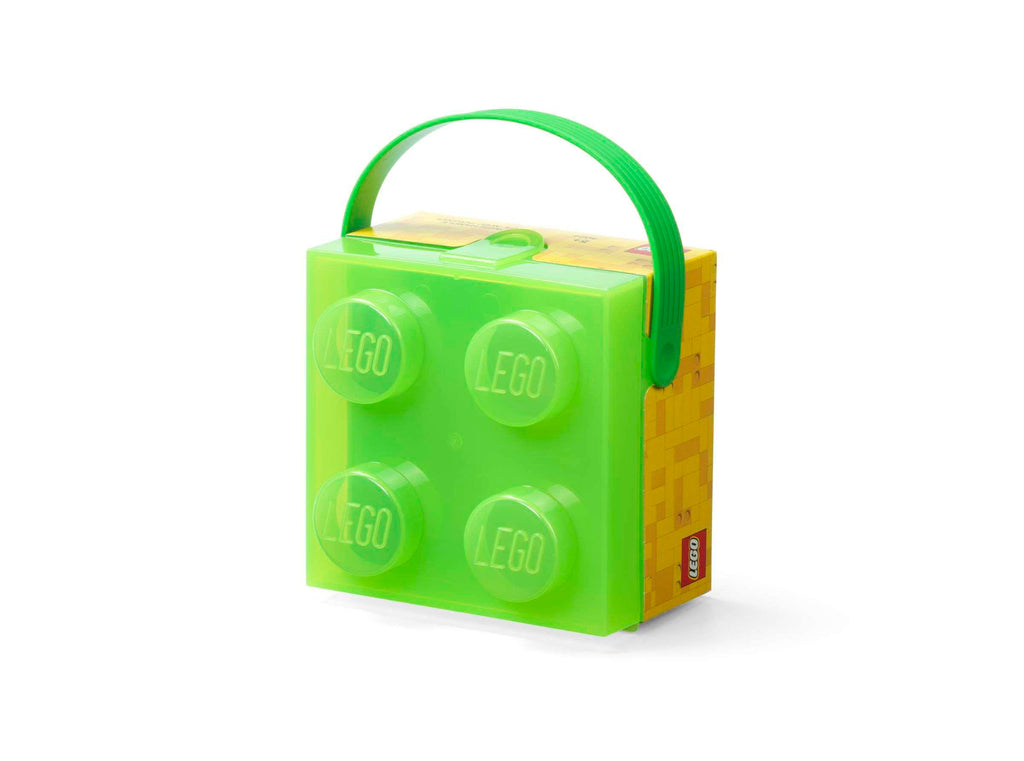 Lego - Lunchbox 'Brick 4' (Met handvat, Groen)
