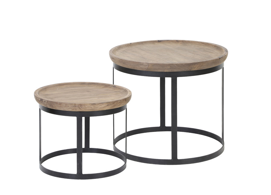 Light &amp; Living - Table basse 'Machala' (Bois, Noir)