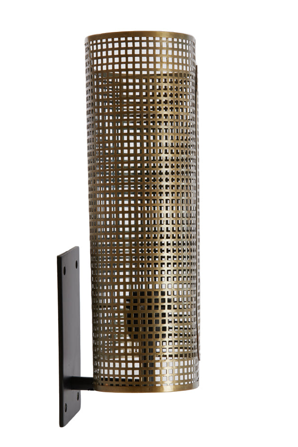 Light & Living - Wandlamp 'Maci' (45cm hoog, Antique Bronze & Matzwart)