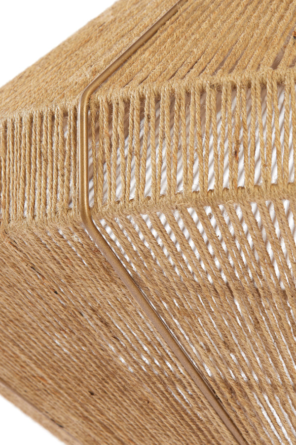 Light &amp; Living - Lampe suspendue 'Mallow' (Taille L, Jute, Naturel)