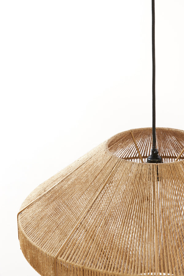 Light &amp; Living - Lampe suspendue 'Mallow' (Taille L, Jute, Naturel)