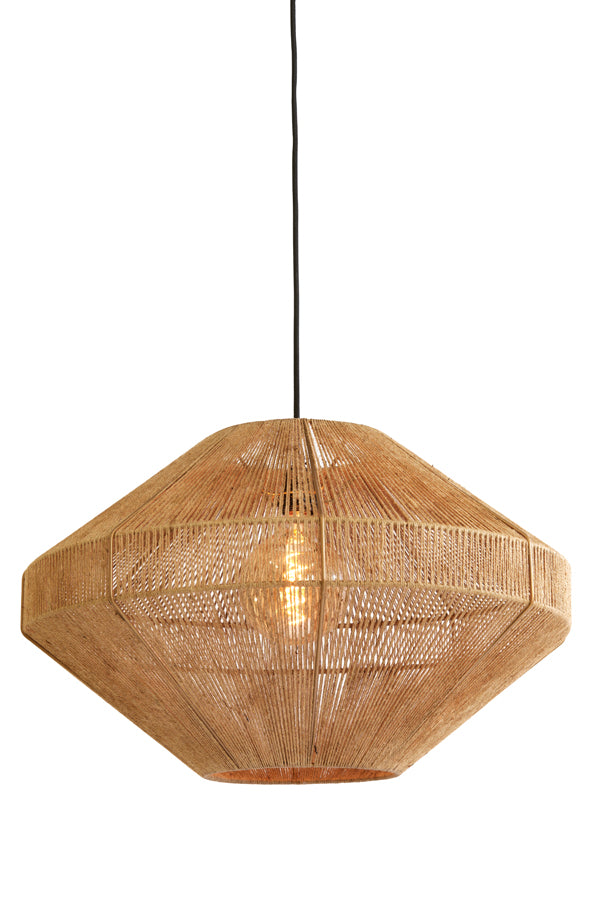 Light &amp; Living - Lampe suspendue 'Mallow' (Taille L, Jute, Naturel)