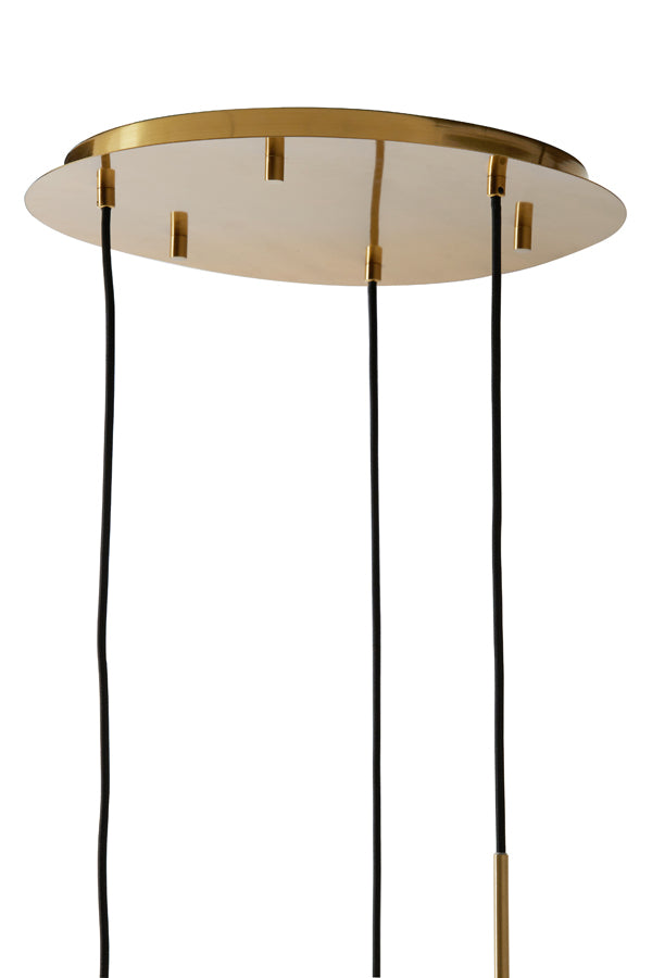 Light & Living - Hanglamp 'Mayson' (3 stuks, glas, Goud & Helder Goud)