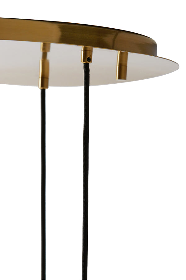 Light &amp; Living - Lampe suspendue 'Mayson' (3 pièces, verre, Gold &amp; Clear Gold)