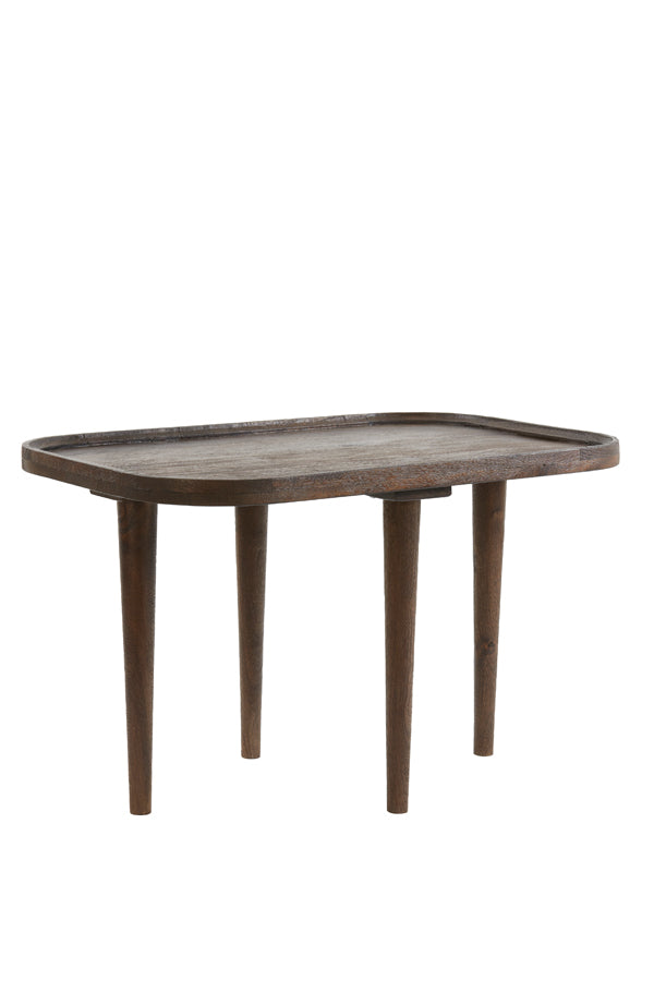 Light &amp; Living - Table d'appoint 'Mazabe' (Taille L, Bois, Russet Mat)