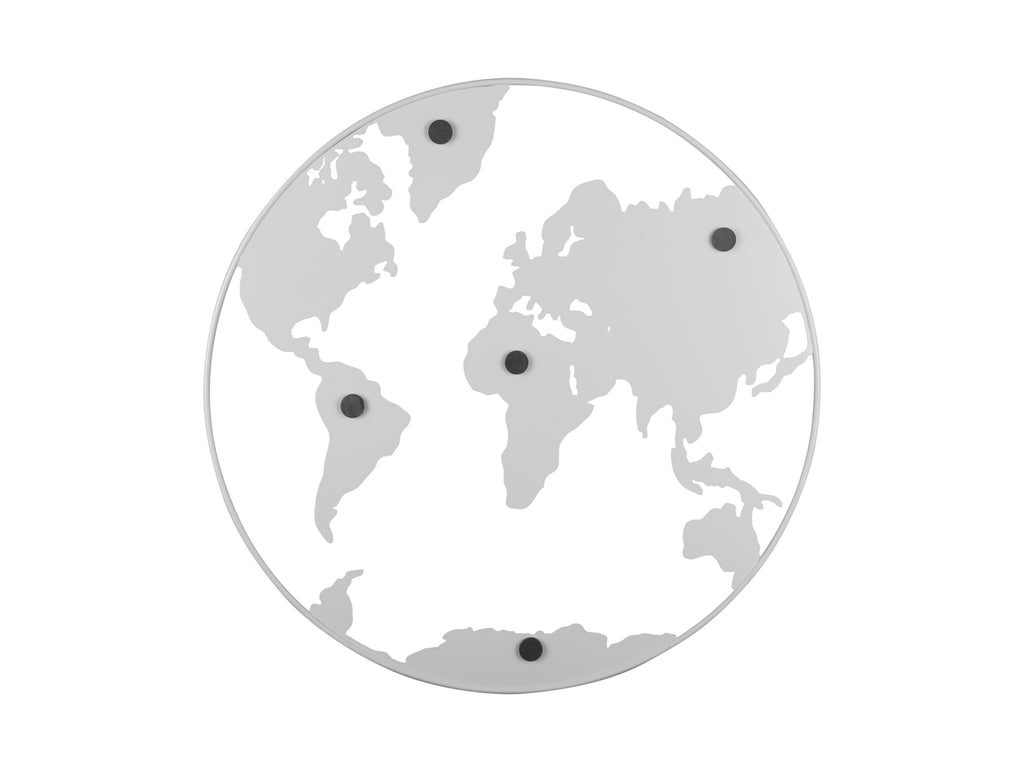Present Time - Memobord 'World Map' (White)