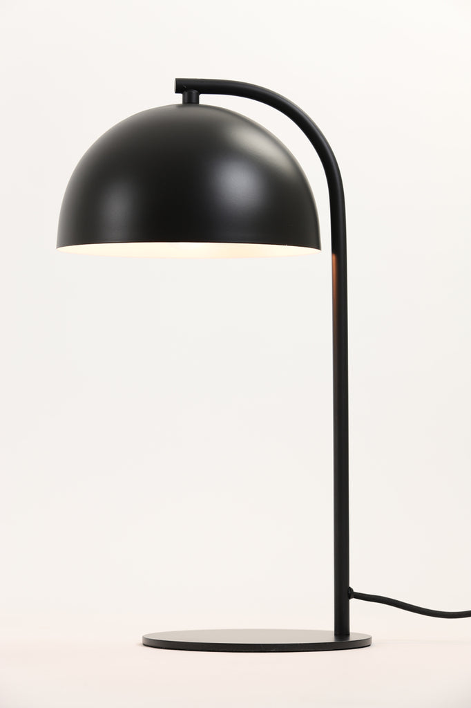 Light &amp; Living - Lampe de table 'Mette' (Noir mat)