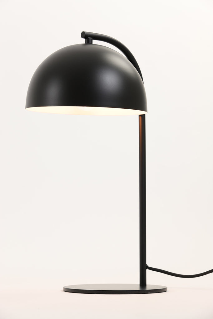 Light &amp; Living - Lampe de table 'Mette' (Noir mat)