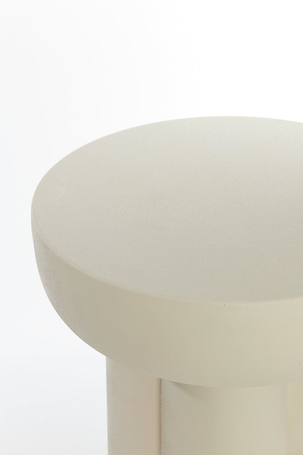 Light &amp; Living - Table d'appoint 'Mikola' (Crème mate)