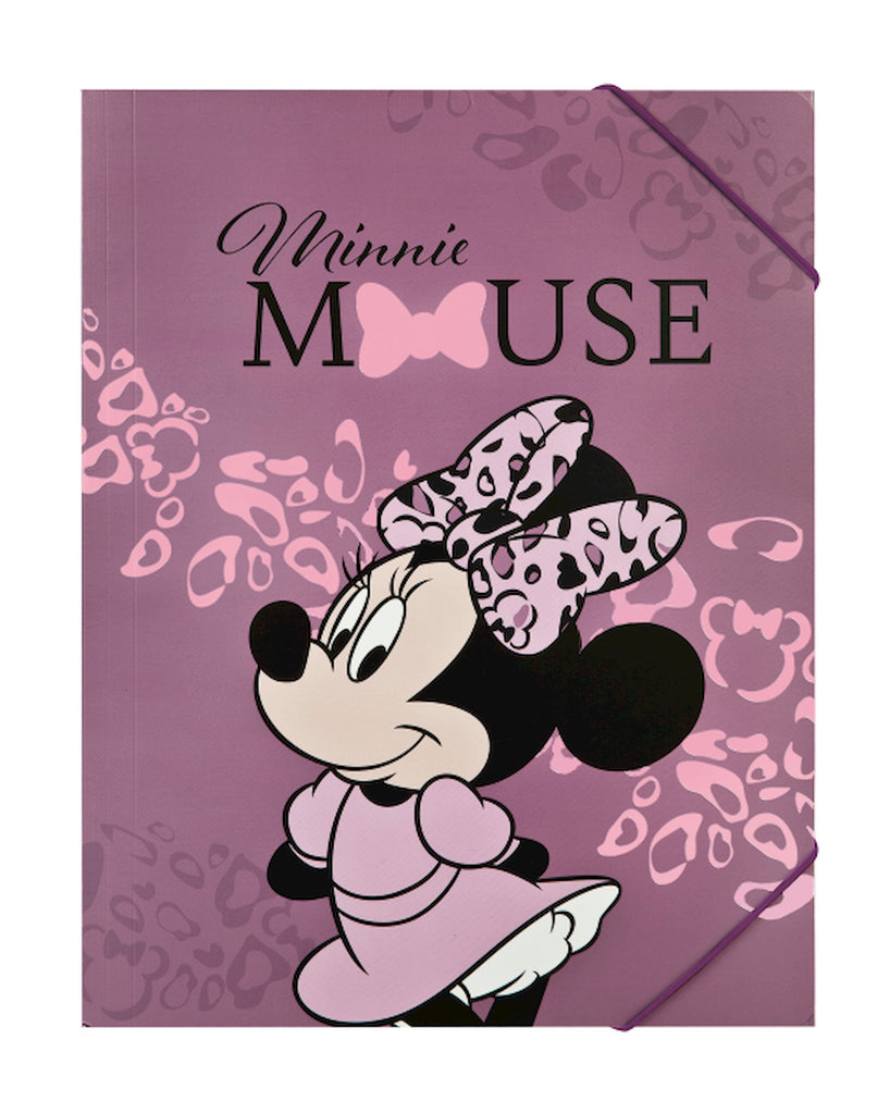 Dossier de rangement Minnie Mouse A4 avec élastique