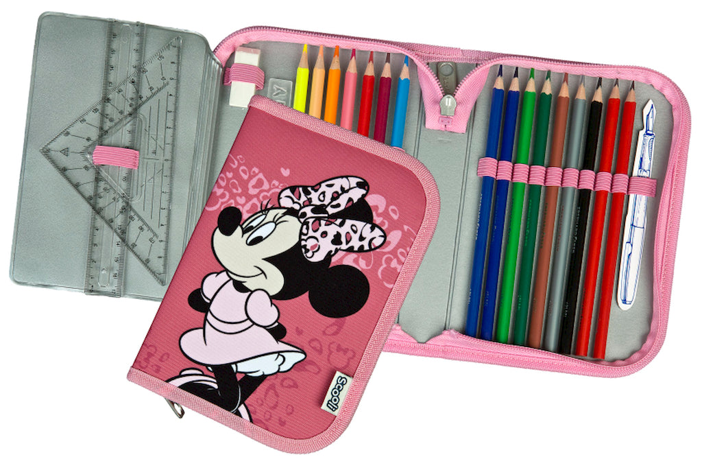 Trousse à crayons Minnie Mouse avec contenu