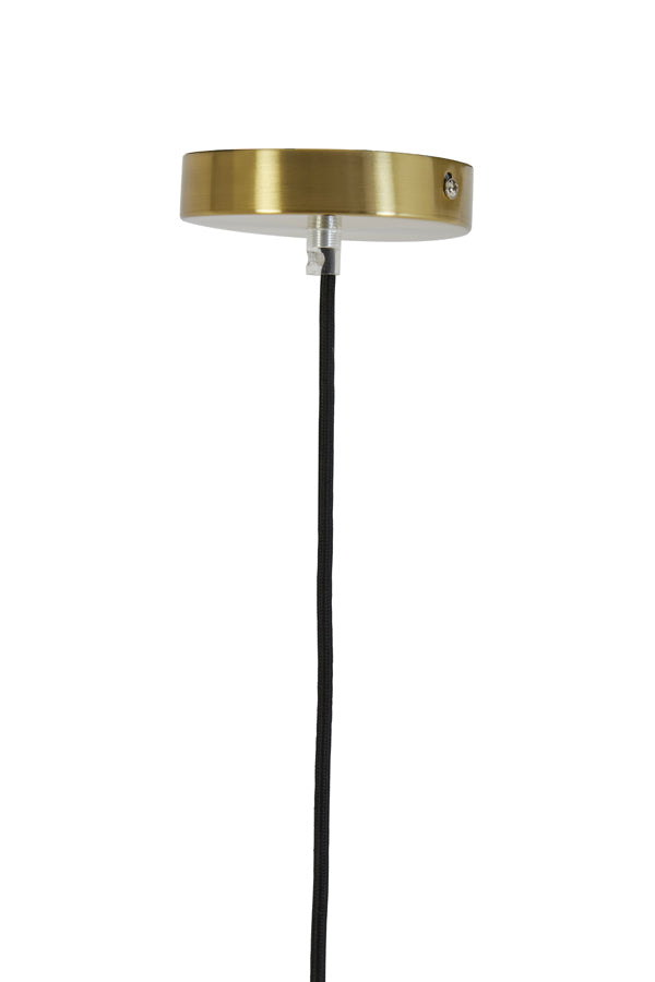 Light &amp; Living - Lampe suspendue 'Misty' (Taille S, Verre, Ambre et Or)