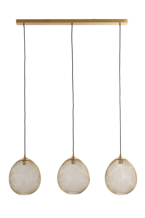 Light & Living - Hanglamp 'Moroc' (3 stuks, Gold)