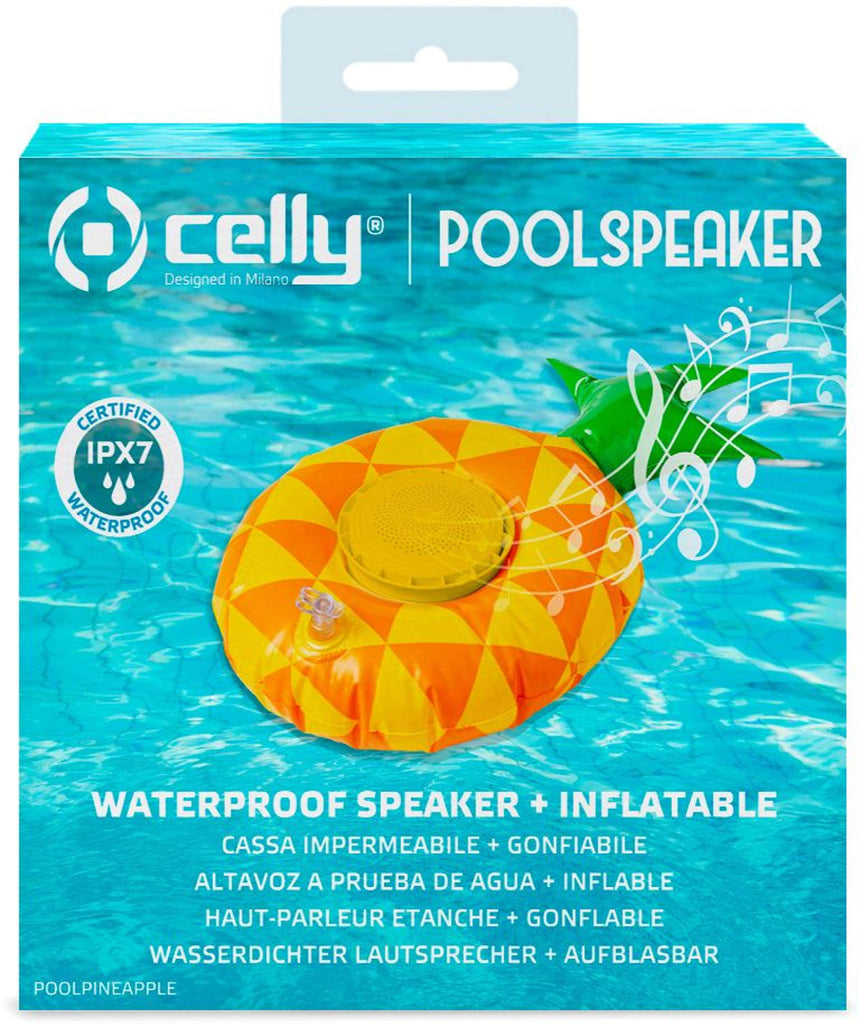 Celly - Opblaasbare speaker 'Ananas' (Zwembad)