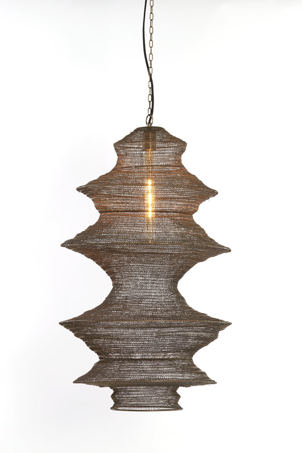 Light & Living - Hanglamp 'Nakisha' (Maat L, Antique Bronze)