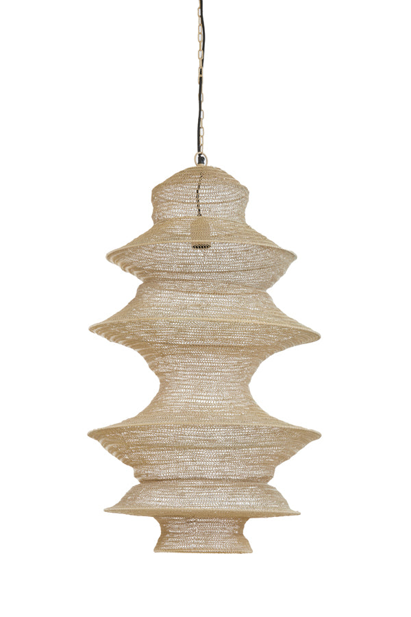 Light &amp; Living - Lampe suspendue 'Nakisha' (Taille L, Sable)